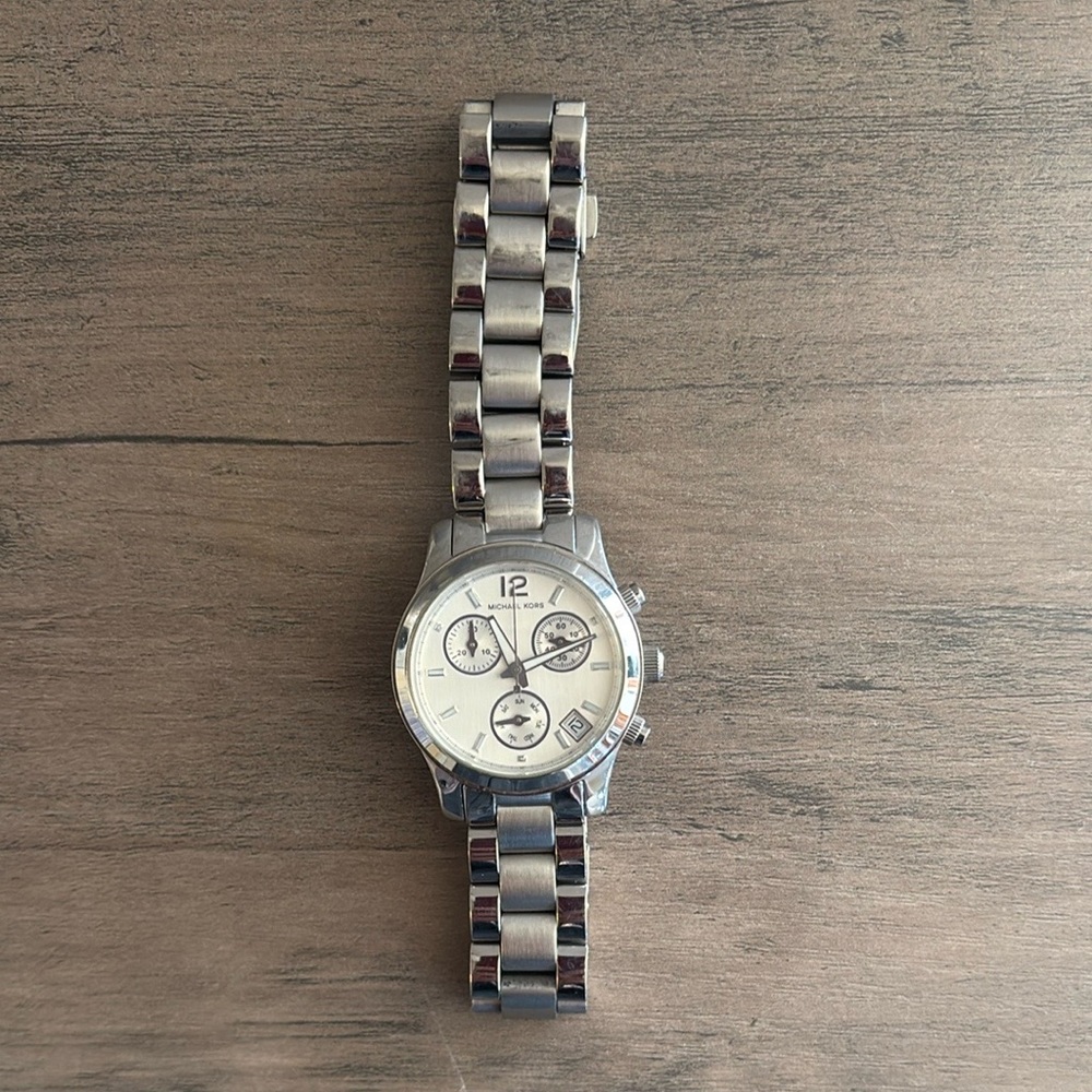 Michael Kors Silver Chronograph Watch
